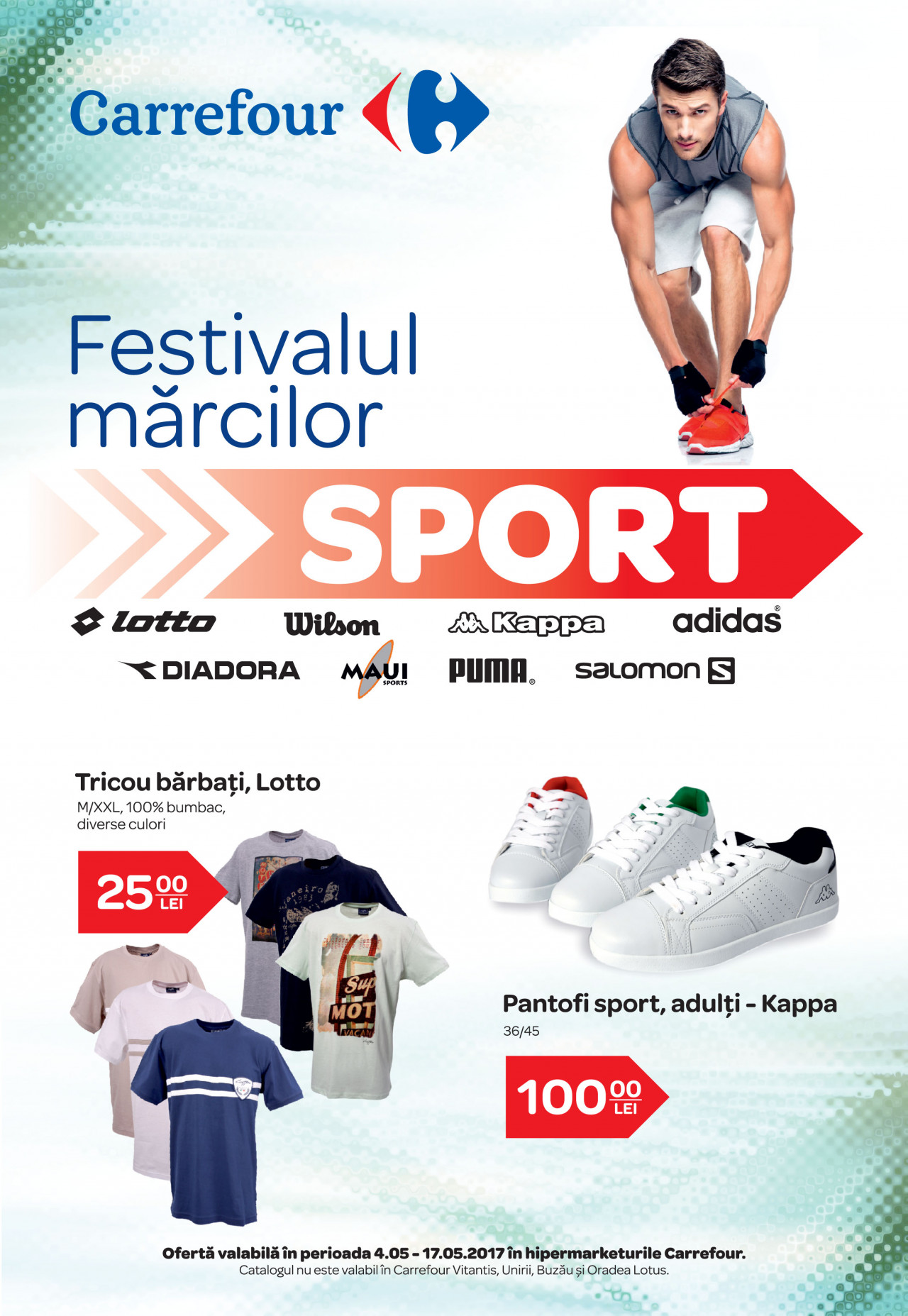 pack Posters suspension Catalog Carrefour Festivalul Brandurilor de Sport 10 - 17 Mai 2017