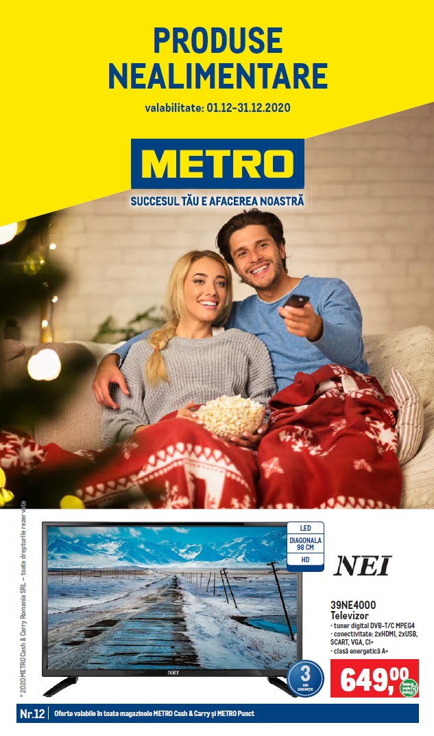 Catalog Metro Oferte Televizoare 01-31 Decembrie 2020 - AZ