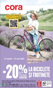 Coperta Catalog Cora Biciclete & Trotinete 27 Aprilie - 10 Mai 2022