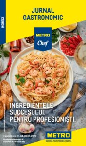 Coperta Catalog Metro pentru Restaurante 01 Aprilie - 05 Mai 2022